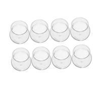 Levemolo 8 pièces Vase Hydroponique Transparent pour Succulentes Pot Terrarium Incassable pour Bureau et Étagère Jardinière Micro Paysage Créative avec Planteur Tête Herbe pour Décoration