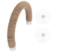 Levemolo à broyer Les Griffes du Perroquet Stand de perchoir d'oiseaux Support de perchage de Perroquet perchoir Suspendu Bird Play Stand Light Brown