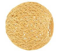 Levemolo Abat-Jour Boule en Rotin Naturel 15 CM Abat-Jour D’Intérieur Léger en Papier Couverture Déco Créative pour Salon Bar et Restaurant Ombre Claire et Chic Lampe Suspendue Maison