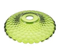 Levemolo Abat-Jour Vintage en Verre Vert Foncé Abat-Jour Rond Plat Suspendre Lampe de Table ou Lampadaire Accessoire Luminaire Polyvalent pour Décoration Intérieure Diffuseur Lumière