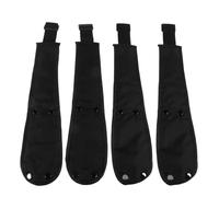 Levemolo Accessoires pour Poussette Bébé 4pcs Sangles de Protection Entrejambe en Tissu Oxford Noir pour Usage Polyvalent Intérieur et Voyage