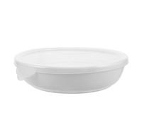Levemolo Assiette Compartimentée en Céramique Blanche 3 Sections 16,5x16,5cm, Résistante Lave-vaisselle, pour Contrôle des Portions et Usage Hôtelier