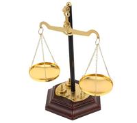 Levemolo Balance Scale Décoration de Bureau en Fer Style Vintage Symbole de Justice et Équilibre pour Cabinets d'Avocats