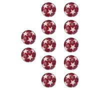 Levemolo Balles de Foot Accessoires de Remplacement 12 en Plastique Blanc Léger pour Jeux de Football de Bureau pour Maison et Parties de Foot