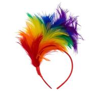 Levemolo Bandeau à Plumage Colorées Léger et Antidérapant pour Femmes, Accessoire Élégant pour Coiffes de Mariage et Fêtes à Thème Cinéma