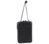 Levemolo Boîte à Montre Simple Noire, Étui Rigide Portable en Plastique | Format Compact pour Voyage et Aventures Extérieures, Fermeture Étanche, Mousse Intérieure Amortissante