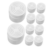 Levemolo Boîte De Déodorant Anti-odeurs 150ml en Plastique Blanc avec Couvercle Creux, Rechargeables, Lot de 10 Pièces, pour Chambre, Salle De Bain Et Voiture