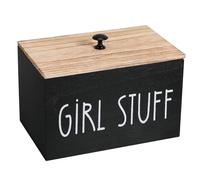 Levemolo BoîTe En Bois Pour Serviettes HygiéNiques Avec Couvercle Amovible Et Compartiment Capacité Anti-PoussièRe Et Humidité Rangement Polyvalent Pour Accessoires FéMinins