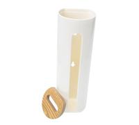 Levemolo Boîte Murale de Rangement pour Disques de Coton en PP et Bois, Design Élégant et Simple, pour Salle de Bain ou Hôtel, Organise Vos Cotons Démaquillants Efficacement