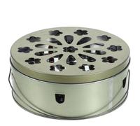 Levemolo Boîte Porte-Parfum Métal Portable avec Poignée Antifeu pour Spirales Usage Intérieur Et Extérieur Support Maison Jardin