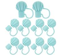 Levemolo Bouchons de Paille en Silicone Réutilisables, Protège-pailles Mignons et Sûrs Lot de 10 Forme Spéciale pour Familles et Toutes Occasions