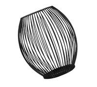 Levemolo Bougeoir Lanterne en Fer Forgé Noir Moyen, Bougeoir Décoratif en Métal Rétro, Chandelier en Fer Polyvalent pour Décoration De Table Et Mariage