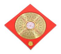 Levemolo Boussole Luo Pan Cuivre Pur Portable Compas Taoïste Chinois Ancien Haute Précision Trois Yuan Trois He Compacte et Décorative pour Feng Shui et Activités Extérieures