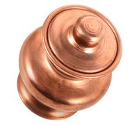 Levemolo Bouteille Décorative en Cuivre Rouge Tibétain Grande Taille, Accessoire Bouddhiste pour Offrande, Décor de Culte Vintage, Décoration Intérieure Artisanale de Bureau, Ornement