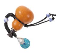 Levemolo Bouteille Gourde Vintage 300 ML en Calebasse Naturelle Cire D’Abeille Anti-Fuite Petite Bouteille Décorative Suspendue 5-8 CM Multi-Usages pour Vin Liqueur et