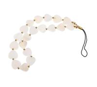 Levemolo Breloque pour Téléphone Portable en Perles de Cœur Multicolore Porte-Clés Décoratif Accessoire DIY Compatible Étuis pour Femmes et Adolescents 1 Pièce