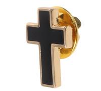 Levemolo Broche Résistance Décoloration Assurée Unisexe Croix en Cuivre Finition Lisse et Éclat Solide, pour Événements D'église et Occasions Décontractées