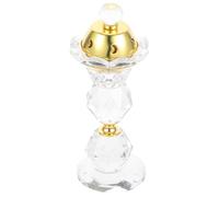 Levemolo Brûleur Encens Cristal Vintage Diffuseur Aromathérapie Arabe Compact et Portable Décoration de Bureau Élégante et Pratique Cendrier Parfum pour Ambiance Relaxante