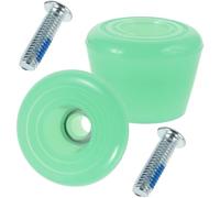 Levemolo Butées pour Patins à roulettes en PU Double Rangée, Compatible Skateboards et Patins à Quatre Roues, Installation Facile, Couleur Vert Clair, 1 Paire