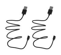Levemolo Câble de Charge Magnétique Flexible et Polyvalent 2pcs pour Montre Connectée en PC et Abs, Design Élégant Noir, Compatible Smartwatch pour Usage Quotidien