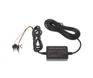 Levemolo Câble Tension 12v/24v vers 5v pour Caméra de Tableau de Bord, Alimentation Continue Protection Les Courts-Circuits, Matériau Plastique Noir, pour Surveillance de Stationnement