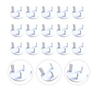 Levemolo Caches Prises Électriques pour sécurité en ABS Lot de 15 Blanc le Garçon et Filles Adaptés aux Prises Standard Britanniques