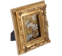 Levemolo Cadre Photo Rétro en Résine Sculptée de Style Européen Porte-Photo Décoratif Vintage pour Chambre Format Portrait Mural ou Posé pour Photos de Mariage et Souvenirs Familiaux