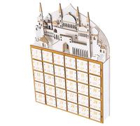 Levemolo Calendrier Ramadan Bois avec LED Jours Compte à Rebours pour Eid Calendrier Islamique avec Tiroirs Décoration Festive pour Célébrations Familiales