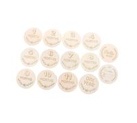 Levemolo Cartes Mois en Bois Naturel pour Grossesse et Bébé, Accessoires Photo Solide, Présent pour Jeune Maman et Souvenirs de Naissance
