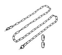 Levemolo Chaîne Noire pour Suspendre Lumières, Réglable en Fer et Plastique, Design Unique, pour Décoration Maison et Hôtels, Accessoires D'installation Inclus