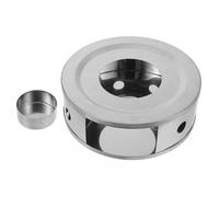Levemolo Chauffe-café en Acier Inoxydable Socle pour Bougie 1pc, Support Chauffe-théière avec Design Simple pour Tea House et hôtel