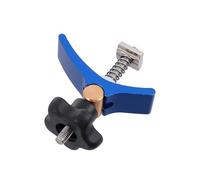 Levemolo Clip de Rail en T pour Menuisier Bloc de Pression et Plaque Bleue 20, Pince de Maintien pour Travail du Bois en Atelier
