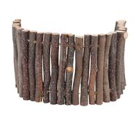 Levemolo Clôture Bois pour Hamster et Petits Animaux Barrière et Sécurisée Accessoire de Cage Facile à Installer Enclos Compact pour Rongeurs et Reptiles Texture Naturelle et Écologique