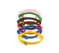 Levemolo Collier pour Chien et Chiot avec Clochette, Réglable en Longueur, Boucle Robuste, en PP Bleu, Petits Animaux de Compagnie