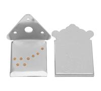 Levemolo Cordier de Mandoline Métallique 8 Cordes Chromé Argenté, Plaque de Pont de Selle Solide pour Mandolines, Accessoires Instrument Musique Folk Compatibles, Remplacement Précis