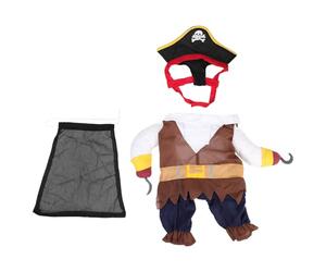 Levemolo Costume Halloween pour Animaux de Compagnie à Thème Pirate en Coton, Confortable et Respectueux Peau, pour Fêtes Costumées et Performances D'histoires