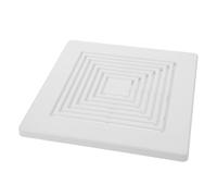 Levemolo couvercle de ventilateur d'extraction carré couvercle de ventilateur d'extraction de plafond de la salle de bain White