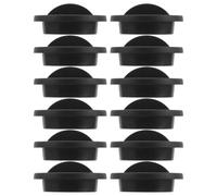 Levemolo Couvercles Ronds en Plastique Noir pour Jardin Hydroponique Intérieur, 12 Pièces, Stabilité D'humidité et Ajustement Facile pour Cultures sans Sol Diverses