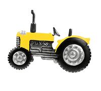 Levemolo Décoration Murale Tracteur En Métal Compact Et Léger, Pendentif En Fer Jaune Artisanal, Ornement Intérieur Et Extérieur Pour Maison, Bureau Et Jardin