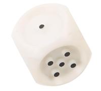 Levemolo Dés de Jeu en Plastique Blanc avec Points en Relief, Conçus pour Jeux Éducatifs et Réadaptation des Joueurs à Basse Vision