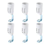 Levemolo Douille E14 à Vis Lot de 6, Support d'Ampoule Robuste pour Garage et Exposition, Kit de Réparation de Lampe à Montage Simple