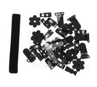 Levemolo Ensemble de 8 Accessoires pour Drapeaux : Pince pour bannière, Joint en Forme de Fleur, Clip pour Drapeau résistant aux intempéries, butée inférieure de mât pour Une stabilité optimale