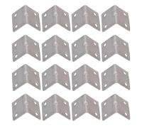 Levemolo Équerres D'angle Robustes Lot de 16 Pièces en Acier Inoxydable 90 Degrés Trous de Vis pour Assemblage et Fixation de Meubles et Bureaux