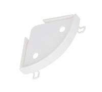 Levemolo Étagère Murale Triangulaire Blanche Support de Rangement Pratique sans Perçage Matériau Robuste pour Salle de Bain Cuisine Organisation Ménagère