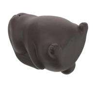 Levemolo Figurine Lapin Terre pour Tea Pet Miniature Argile Absorbante Décoration Vintage pour Cérémonie du Thé Chinoise et Bureau Cadeau Année du Lapin Accessoire Zen