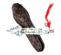 Levemolo Flûte Cucurbit Porcelaine Synthétique Bleue et Blanche Instrument Chinois pour Débutants et Facile à Nettoyer Cadeau pour Amateurs de Hulusi