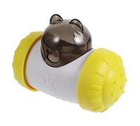 Levemolo Jouet pour Chien Et Chat Gobelet Balançoire Distributeur De Nourriture pour Voiture Alimentation Lente en Plastique Jaune Amusant Et Sûr pour Les Animaux De Compagnie