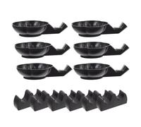 Levemolo Kit Calligraphie Chinois 12 Pièces en Plastique Noir, Support Multi-fonction Portable, Accessoires pour Artistes, Utilisation en Bureau et Salle d'Étude
