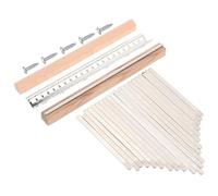Levemolo Kit d'Accessoires Kalimba 21 Tons pour Piano à Pouces Matériel Complet en Bois Pont de Piano et Pont de Xylophone Ensemble de Fabrication DIY pour Musique et Bricolage Musical
