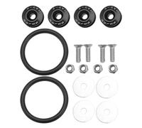 Levemolo Kit de Clips de Fixation Alliage D'aluminium Robuste pour Pare-chocs de Voiture Boulons Métalliques et Anneaux en Caoutchouc, Design Rapide à Dégagement Renfort de Maintien